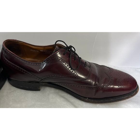 Bostonian Men\'s Windsor Wingtip Oxford 26238 Shoes in Cherry Brown Size 9.5D main image 5